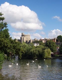 Uk windsor river and castle