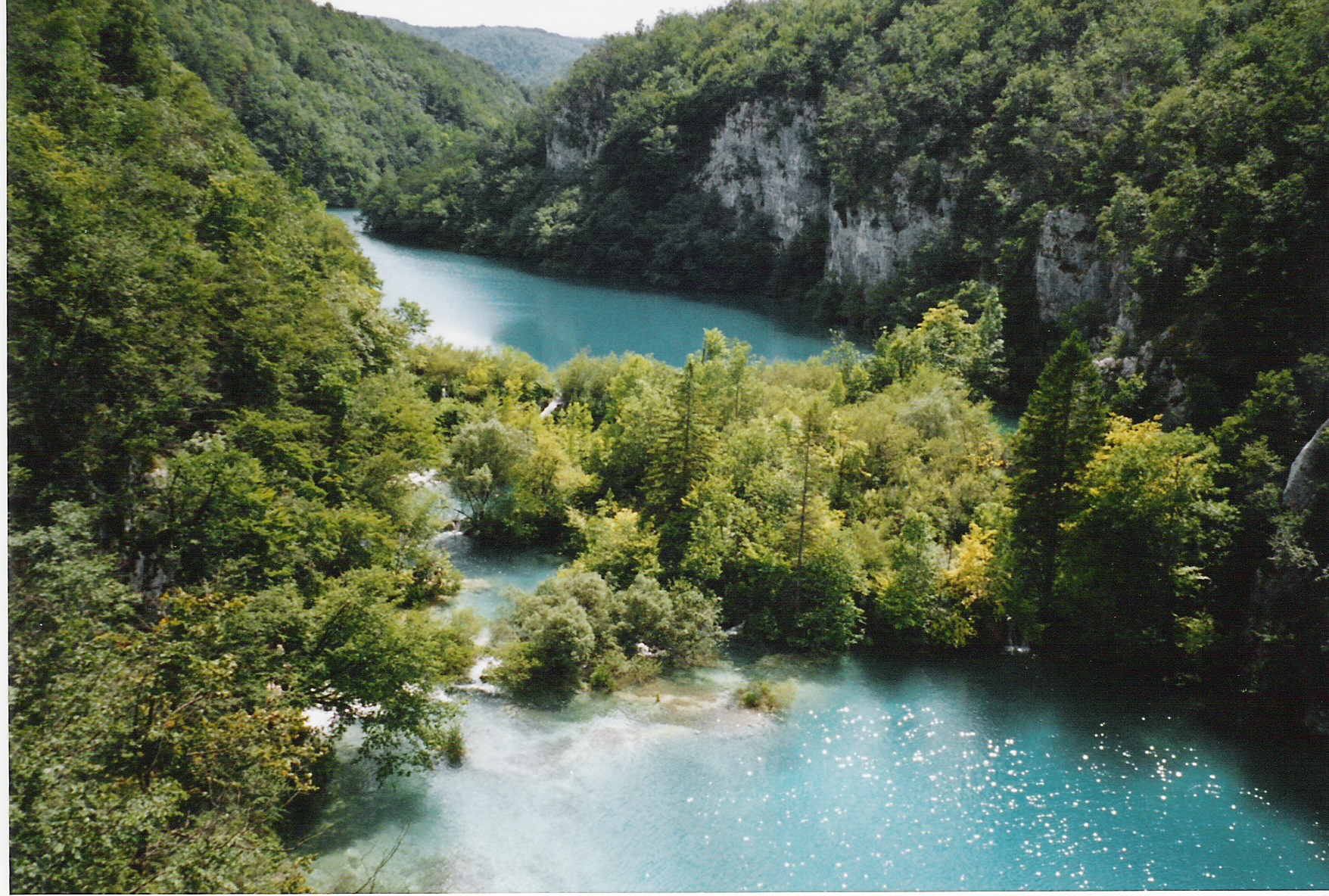Deux lacs Plitvice